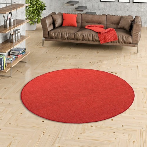Sisal natur teppich astra rot - natur,